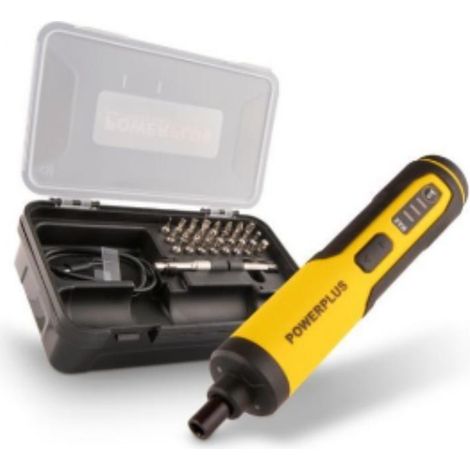 FPLUS atornillador 4 v+acc powx00420 , Portabrocas magnético	
Manual incluido	
Cargadores - cable de cargador incluido	
cincel incluido	
Correa de muñeca incluida