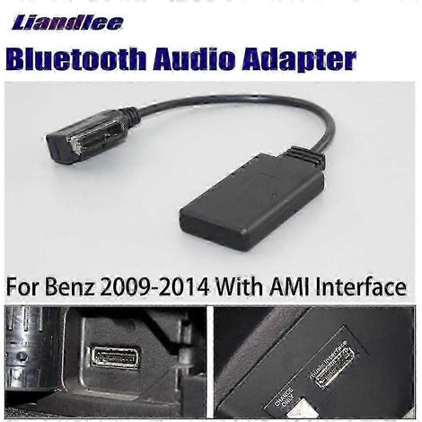 Adaptateur Bluetooth pour voiture Mercedes-Benz Classe R/W/S/SLK/SLS/ML/GL/GLK, interface AUX, décodeur audio Bluetooth, câble sans fil (1/5)