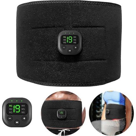 Ceinture abdominale électrique tonifiante, stimulateur musculaire pour abdominaux, entraîneur de remise en forme, tonification des muscles (1/5)