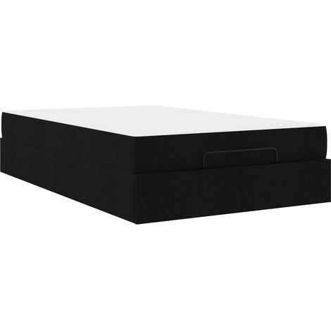 Maison Exclusive - Estructura de cama con colchón 2 uds. Negro te (1/5)