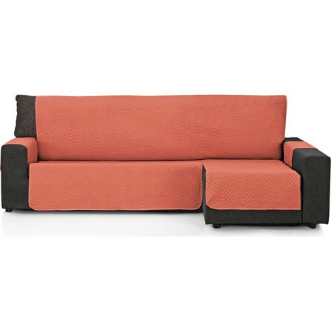 Housse de canapé d'angle réglable de 280 cm, avec accoudoir Droit et Gauche, Couleur tuile (1/5)