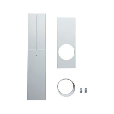Kit fenêtre PVC pour climatiseur mobile, baffle d'évacuation réglable 67-120 cm, étanche et universel, installation sans outil (1/5)