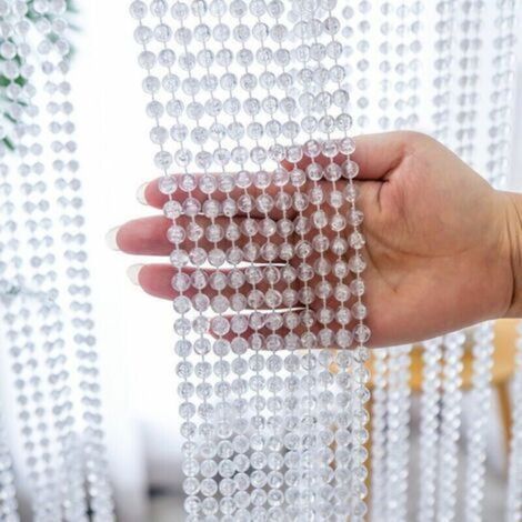 Transparenter Perlenvorhang für die Tür, 80 x 180 cm (1/5)