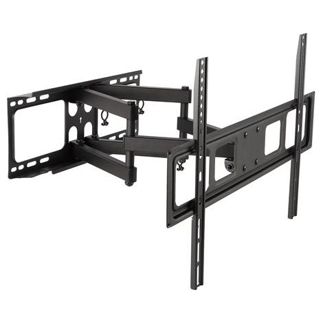 Chromad supporto a parete con doppio braccio articolato per tv 32"-70" - compatibile con tv curve - girevole, inclinabile ed estensibile - peso max 40kg - vesa 600x400mm