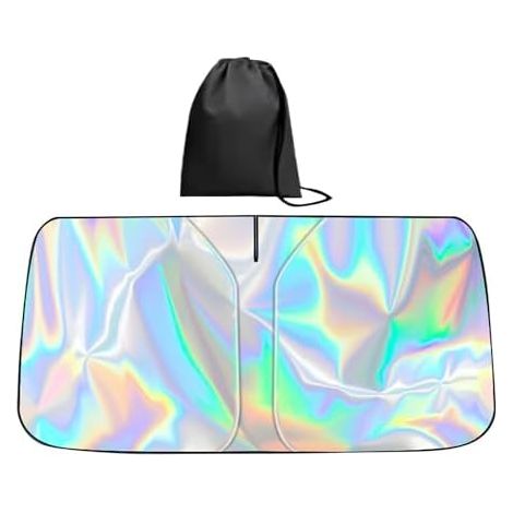 Pare-soleil de pare-brise de voiture – Résistant aux UV et aux intempéries, protection solaire pour vitres de camions, SUV et camping-cars, garde l'habitacle frais, bloque les rayons du soleil (1/5)