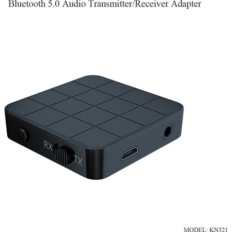 Émetteur-récepteur Bluetooth 5.0, adaptateur audio 2-en-1 AUX Bluetooth pour voiture et maison, connexion sans fil haute qualité. (1/5)
