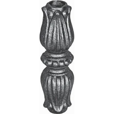 Garniture pour barreaux de 16 - Hauteur 110mm largeur 38mm - Fonte - à visser - (1/5)