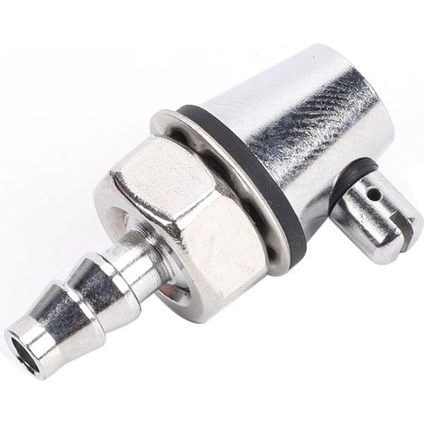 PCS Front Windshield Washer Nozzles, M8 Threaded Chrome Car Windshield Washer Nozzle Universal Replacement Kit for Most Vehicles (1/5)