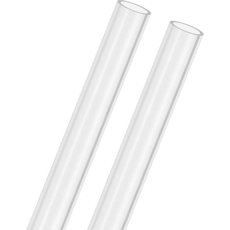 2-Pcs Tuyau Rigide En Acrylique Transparent, 16mm[0.63"] ID x 20mm[0.79"] OD Tube Rond En Plastique Pour Systeme De froid Par Eau/Lampes/Fontaines [305mm/12IN] (1/5)