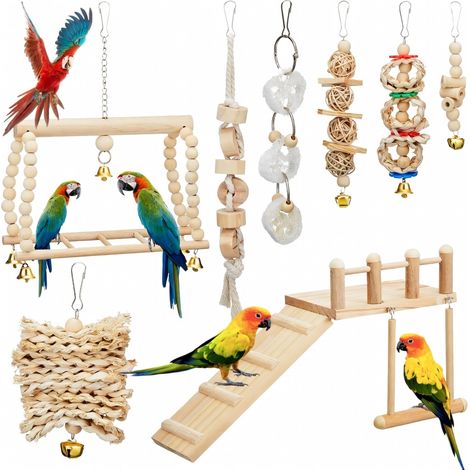 Ensemble de jouets oiseaux 8 pièces 8 pièce x 2 modèle 10 100g
