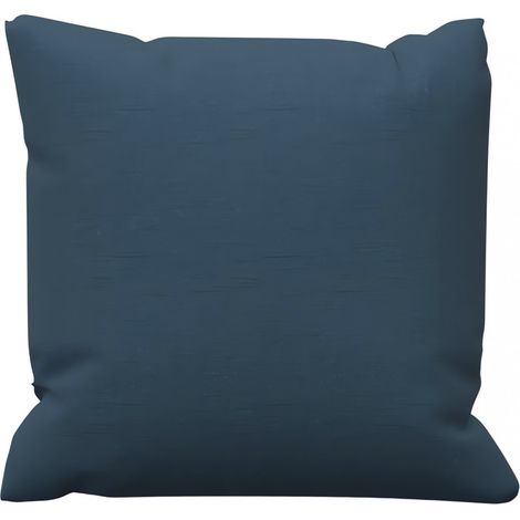 Coussin en coton 40x40 cm PANAMA bleu canard, par Soleil d'Ocre