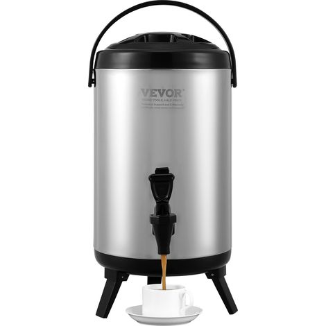 Distributeur de Boissons Isotherme 7,6L Distributeur d’Eau Chaude et Froide Non Électrique Inox Alimentaire Conservation 4-6H Conteneur Isotherme avec Robinet Portable pour Camping Restauration (1/5)