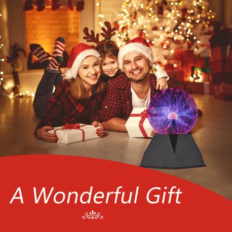 Lampe boule plasma 10 cm (4 pouces) tactile, globe électrique nébuleuse et orage, cadeau scientifique et éducatif pour enfants, étudiants, adolescents et adultes, décoration pour la maison et la chamb (1/5)