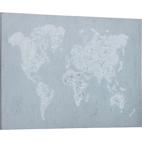 STAMPA SU TELA IN LEGNO DI PINO 120X90CM PER CASA E UFFICIO. GRIGIA E BIANCA (1/5)