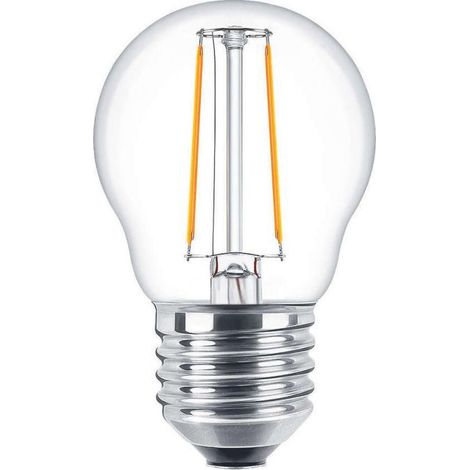 Lampadina Led a Filamento E27 G45 a sfera 2W Bianco caldo 2700K Novaline