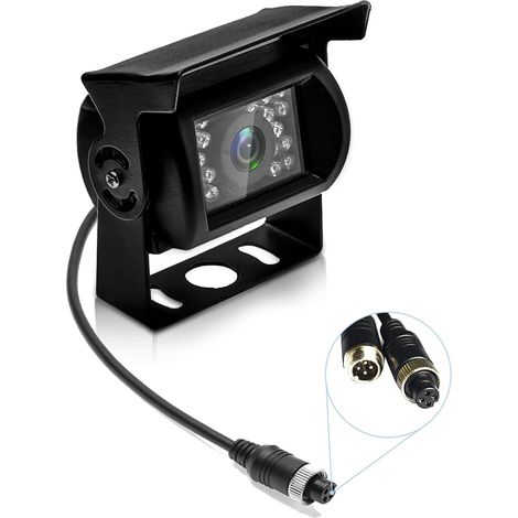 Caméra De Recul - 120 Degres - IP67 Etanche - Vision Nocturne 18 LED IR - 12 V 24 V - Pour Camion Bus Caravane (1/5)