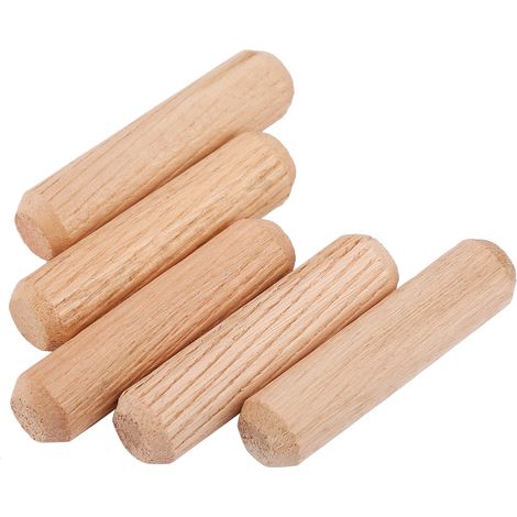 Lot de 100 chevilles en bois à grain croisé, pour la fabrication de meubles, M10 x 40 mm. (1/5)