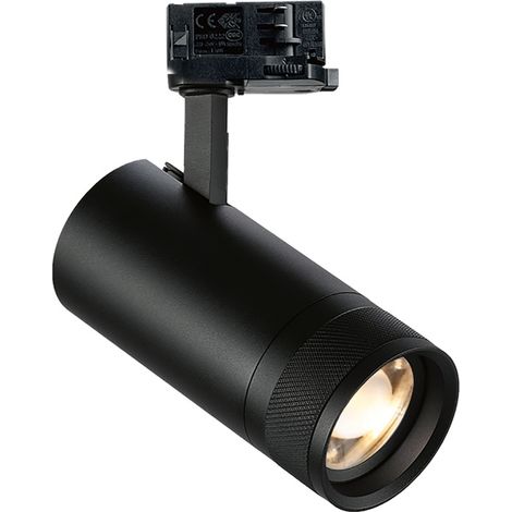 Proiettore Cilindrico On-Off Eos Alluminio-Plastiche Nero Led 25W 3000K (1/2)