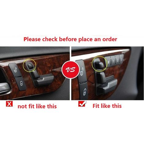 Zierabdeckung für die Sitzverstellknöpfe im Innenraum für Mercedes-Benz CE GLK GL ML (1/5)