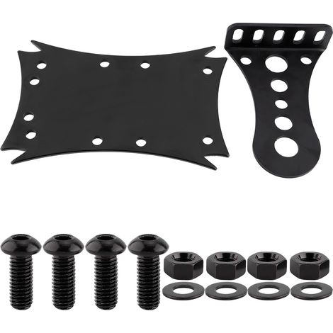 GARRYFIZH Support de plaque d'immatriculation moto, support de fixation latérale pour homme