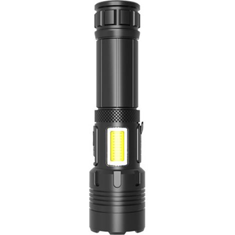 Lampe Torche LED Rechargeable - Étanche IPX6 - 1000 Lumen - Focus Réglable Spotlight/Floodlight - Pour Camping Randonnée Urgence Extérieur - 1 Pièce (1/5)