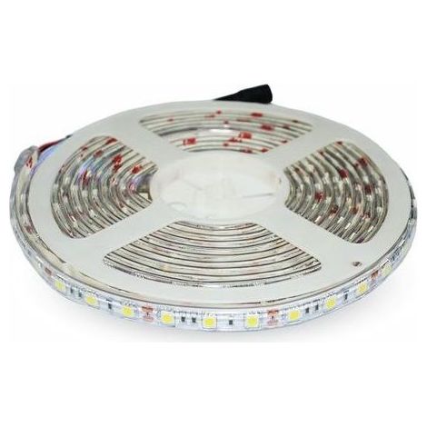Tira LED 12V DC SMD5050 60LED luz calida 5 M   14.4W (1/2)