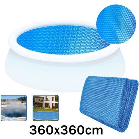Bâche à bulles ronde 360cm pour piscine - Bleu (1/4)