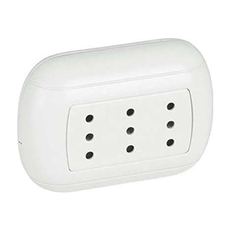 fp oval presa triplex 2p+t 10a bianco (1/2)