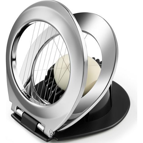 Stainless steel egg cutter, professional soft-boiled egg cutter, egg topper, slicer, metal egg slicer, egg opener, egg cracker, shell (1/5)