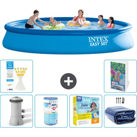 Intex Piscine Easy Set Ronde - 457x84 cm - 7-pièces S224 (1/5)