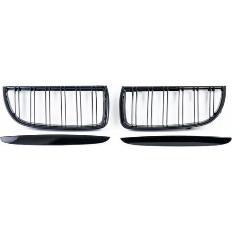 Nierengitter mit Doppelstreben für BMW E90/E91 (2005–2008) – Hochglanz-Schwarz – vor dem Facelift