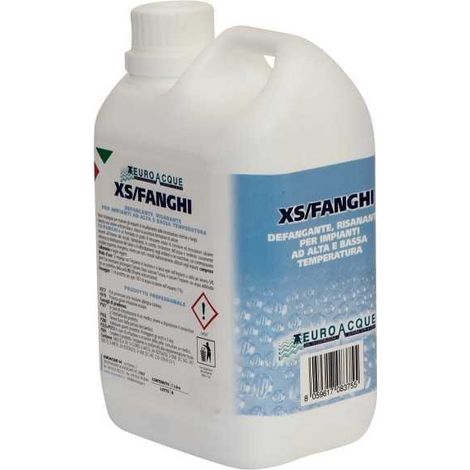 Désembouant liquide pour chauffage – Élimine boues et oxydes – Adapté à l'aluminium et alliages légers – 1L pour 100L d'eau – Euroacque