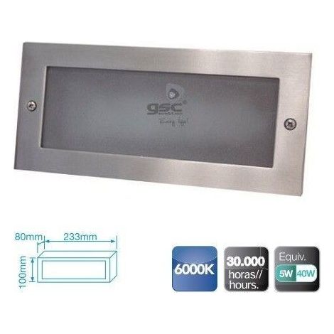 5W LED Aluminium Wandleuchte zur Einbettung von GSC 0703405