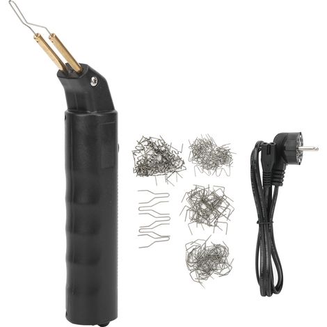 Grapadora caliente para parachoques de coche, pistola de soldadura para carenado, kit de reparación de plástico universal para coches, enchufe doméstico UE 220-250 V (1/5)