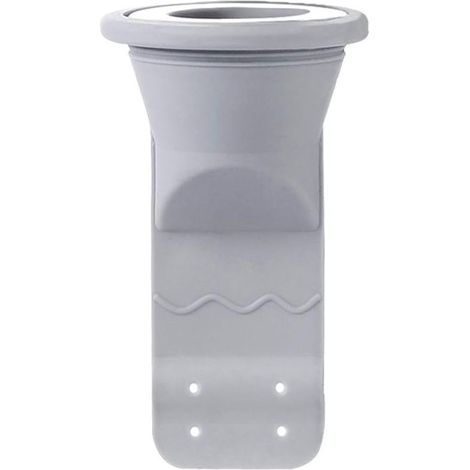 Bonde de sol, bouchon d'étanchéité en silicone pour bonde de lavabo, filtre désodorisant, crépine d'évacuation des eaux usées - gris clair (1/5)