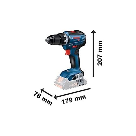 Bosch Professional GSR 18V-55 perceuse-visseuse sans-fil bleue — vue 2