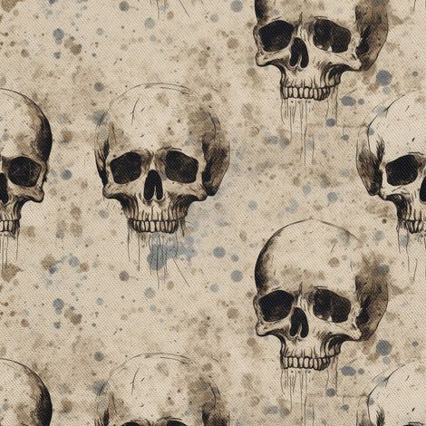 Tela Oxford decorativa para exteriores - Motivo de calavera I DX4824 (1/5)