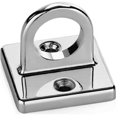 Fixation murale 3,5 x 3,5 cm poli inox CLASSIC - Was Germany (1/2)
