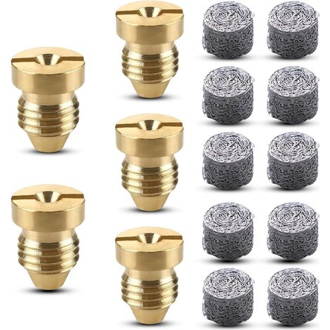 5 pièces buse à orifice 1,1 mm pour canon à mousse avec 10 pièces buse filetée de remplacement pour mousseur 3000 PSI (1/5)