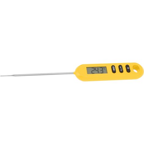 Fleisch- und Lebensmittelthermometer, Sofortablesungsthermometer, digitales Koch- und Grillthermometer mit langer Sonde, Orange (1/5)