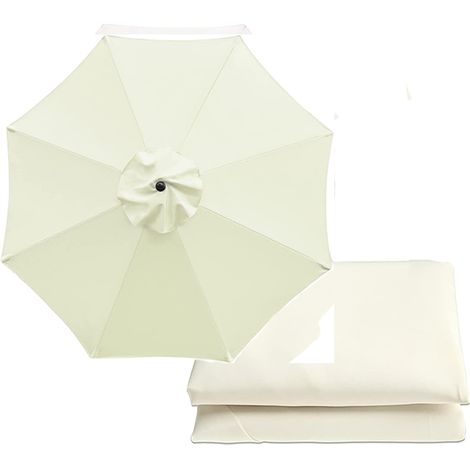 Enveloppe de protection solaire 3M - Couverture de remplacement pour parasol 8 branches,Toile de parapluie uniquement (1/4)