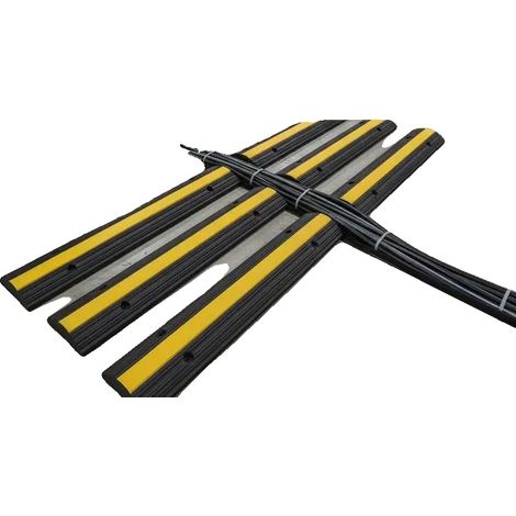 Kabelschutzmatte, 102 x 15,5 x 3 cm, PVC-Material, langlebiges wetterbeständiges Design, rutschfeste Oberfläche, vielseitig für den Außenbereich (1/5)