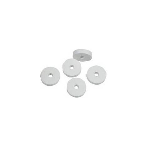 100 x TACCHETTO IN SILICONE BIANCO AD ALTA QUALITA' Misura: 1/2