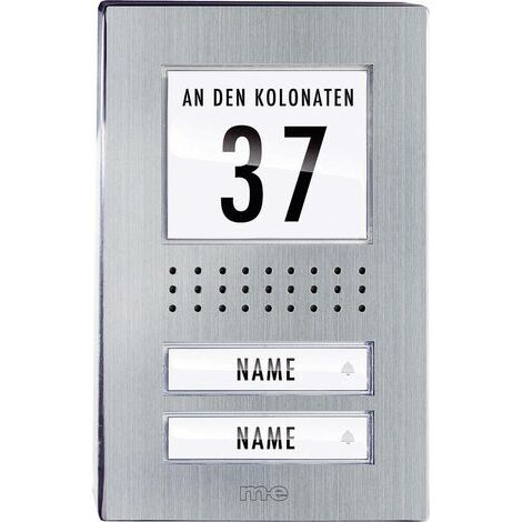 m-e modern-electronics ADV-120.1 EG Vistadoor Türsprechanlage Kabelgebunden Außeneinheit 2 Familienh