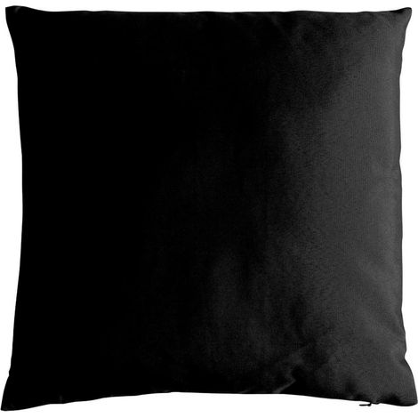 Coussin Déco Uni "Basic" 40x40cm Noir (1/2)