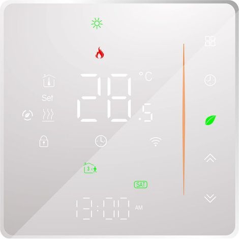 WiFi Thermostat - Floor Heating Thermostat - Support App Control - Voice Control Compatible with Alexa/Google Home - for Hot Water Preparation