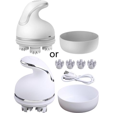 Masseur Électrique Sans Fil pour Chat, Brosse de Massage USB Rechargeable pour Animaux (1/4)