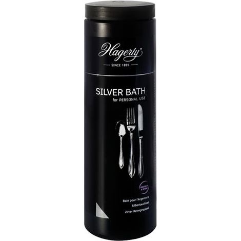 Bain professionnel pour couverts en argent 580ML – Ravive l'éclat – Utilisation exclusive pour argent – Évite contact avec autres métaux – Hagerty