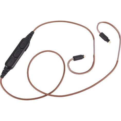 Câble Adaptateur Bluetooth pour écouteurs, Cordon de Remplacement Haute Performance à 2 Broches avec Micro pour écouteurs Intra-auriculaires, Compatible avec les Modèles et TRN, 1 unité (1/5)