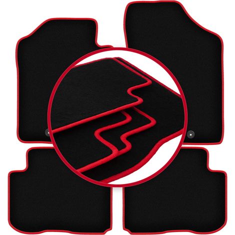 CARLUX-RED Autofußmatten für: Kia Carens III Minivan (2006-2010) (1/5)
